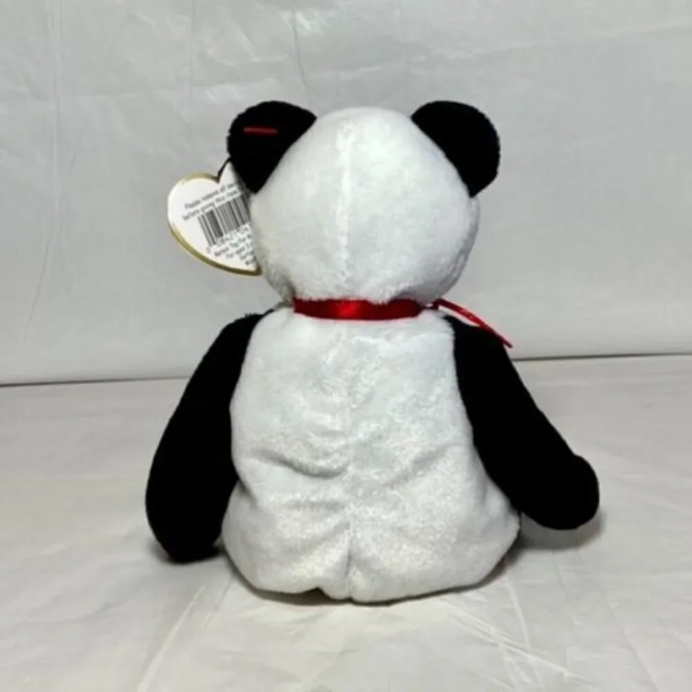 Ty Beanie‎ Baby Original Fortune Panda Bear Retired 1997/1998 Tag Errors Rare